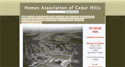 Desktop Screenshot of cedarhillshoa.org
